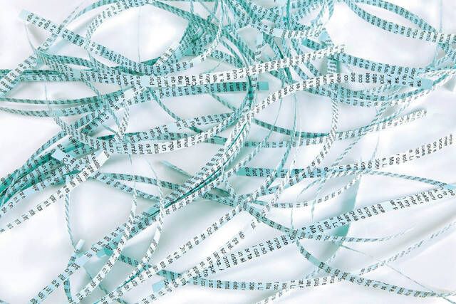 Fellowes PowershredÂ P-25S papiervernietiger stroken