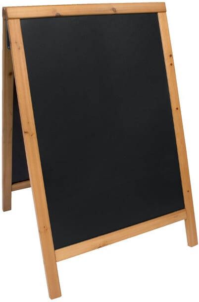 Securit stoepbord Duplo ft 55 x 85 cm teak