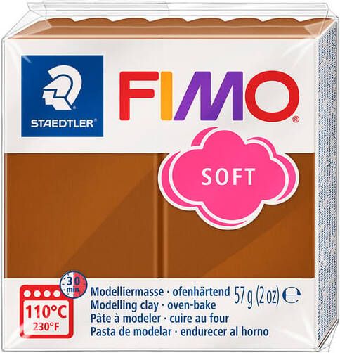 Fimo Staedtler Boetseerklei Fimo soft 57 gram caramel