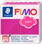 Fimo Staedtler Boetseerklei Fimo soft 57 gram framboos - Thumbnail 1