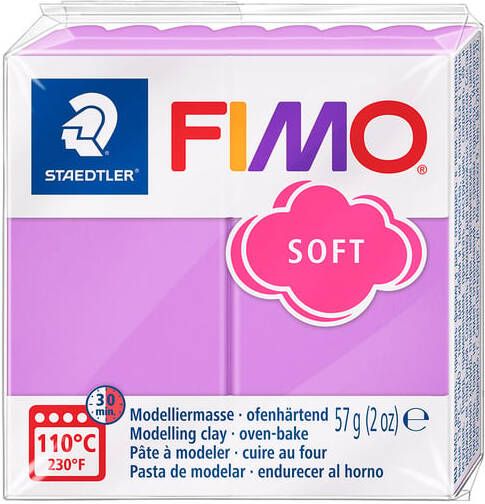 Fimo Staedtler Boetseerklei Fimo soft 57 gram lavendel