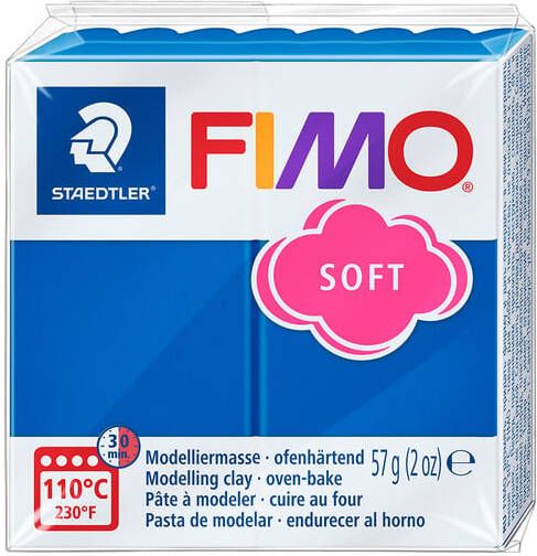 Fimo Staedtler Boetseerklei Fimo soft 57 gram pacificblauw