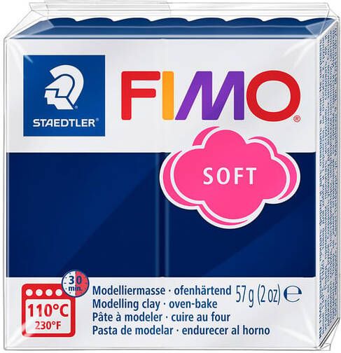 Fimo Staedtler Boetseerklei Fimo soft 57 gram windsorblauw