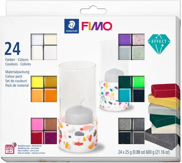 Fimo Staedtler Klei Fimo effect colour pak Ã  24 kleuren