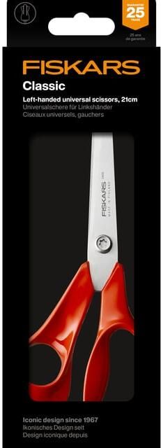 Fiskars Schaar Classic universeel 21cm links rood - Foto 2