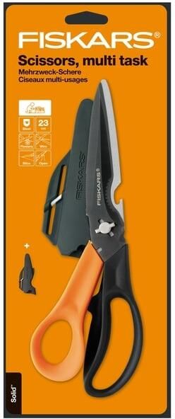 Fiskars Schaar Cuts+More Titanium multifunctioneel zwart