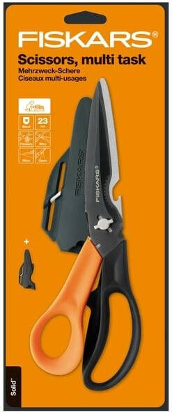 Fiskars Schaar Cuts+More Titanium multifunctioneel zwart