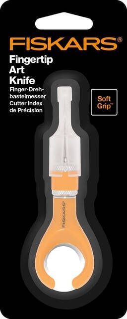 Fiskars Vingertipmes met SoftGrip oranje