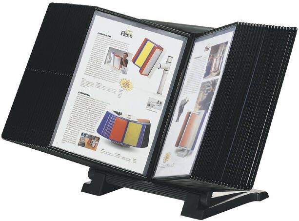 Flex-o-frame Infomanager Flex O Frame basis met 10 tassen antraciet zwart - Foto 1