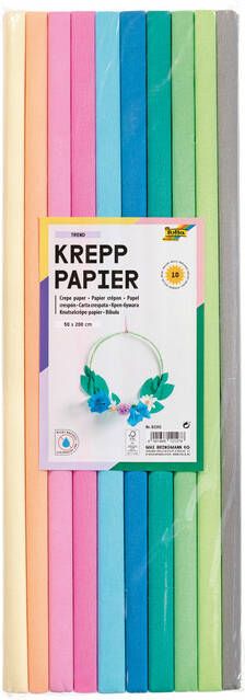 Folia Paper Crepepapier Folia 50x200cm Trend 10kleuren
