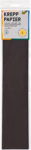 Folia Paper Crêpepapier Folia 250x50cm nr199 zwart