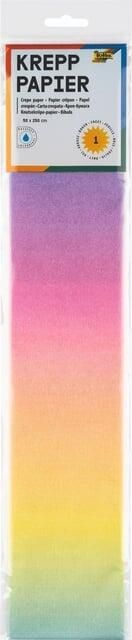 Folia Paper Crêpepapier Folia 50x250cm 10vel 1650 regenboog