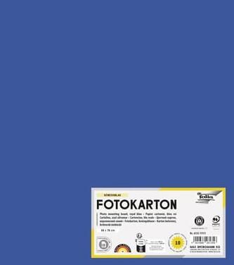 Folia Paper Fotokarton Folia 2-zijdig 50x70cm 300gr nr35 koningsblauw