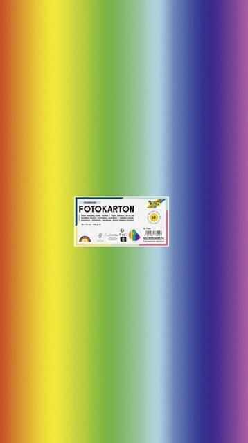 Folia Paper Fotokarton Folia 2-zijdig 50x70cm 300gr regenboog