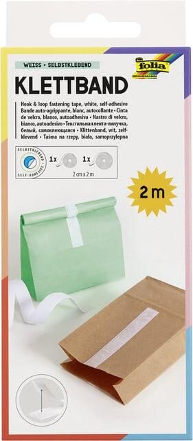 Folia Paper Klittenband Folia 20mmx2m wit 2 rollen - Foto 2