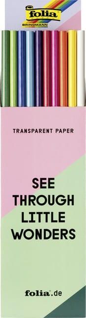 Folia Paper Transparant papier Folia 70x100cm 42gr assorti kleuren