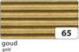 Folia Paper Golfkarton Folia E-golf 50x70cm 250gr nr65 goud - Thumbnail 1