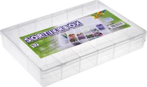Folia Paper Sorteerbox Folia 17 vakken 180x265x40mm transparant