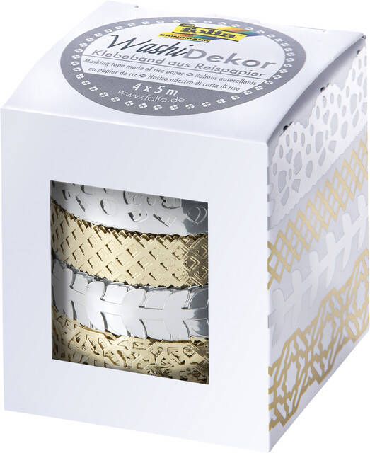 Folia Paper Washi tape Folia hotfoil zilver&goud