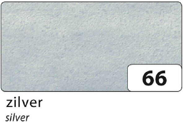 Folia Paper Zijdevloeipapier Folia 50x70cm 20g nr66 zilver set à 5vel - Foto 2