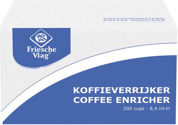Friesche Vlag koffiemelk cupjes van 8 4 ml doos van 200 stuks