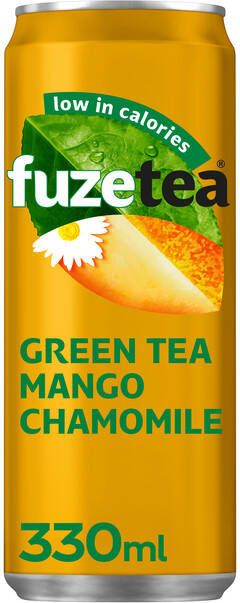 Fuze Tea Frisdrank Green Tea mango chamomile blik 330ml
