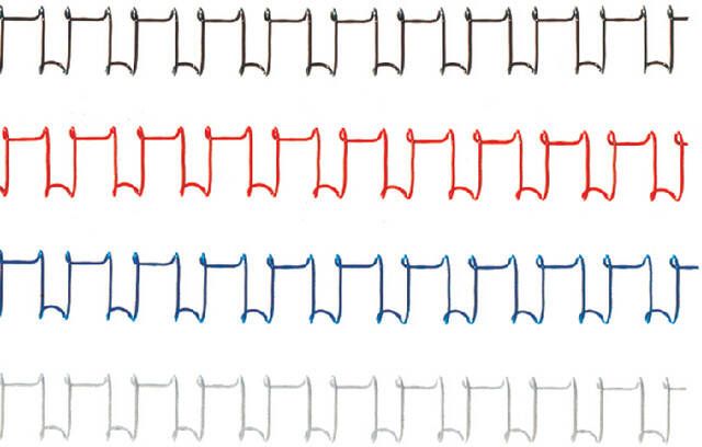 GBC Draadrug 6mm 34-rings A4 zwart 100stuks