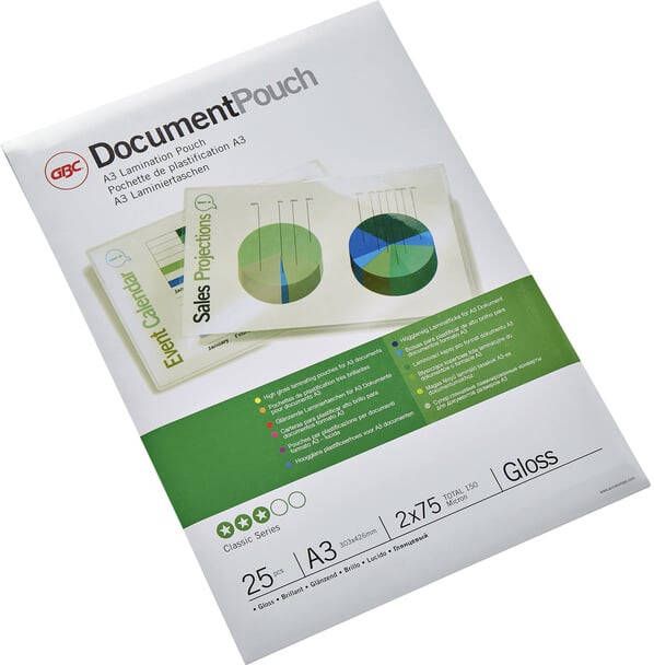 GBC Lamineerhoes A3 2x75micron 25 stuks