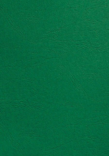 GBC Voorblad A4 lederlook groen 100stuks