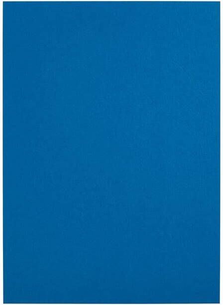 GBC Voorblad A4 lederlook met venster blauw 50 stuks