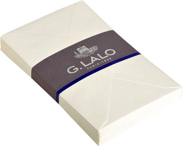 G.LALO Envelop bank C6 114x162mm gegomd gevergeerd wit pak Ã  25 stuks