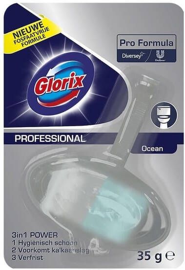 Glorix toiletblokje Ocean Fresh blokje van 40 gram