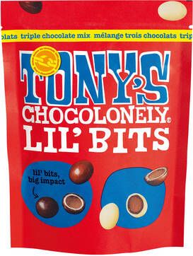 Goedkope Tony's Chocolonely Bestellen Chocolade Tony's Chocolonely Lil'Bits triple chocolade mix 120 gram