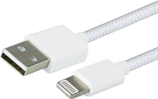 Green Mouse Kabel USB-A to Lightning data Woven 1m