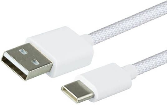 Green Mouse Kabel USB-A to USB-C data Woven 1m