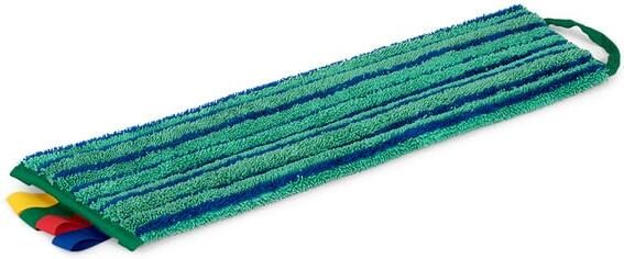 Greenspeed Vlakmop Velcro microvezel met schrobstroken 45cm donkergroen