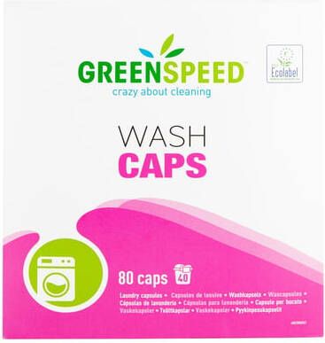 Greenspeed Wasmiddel Wash Caps universeel 80 stuks