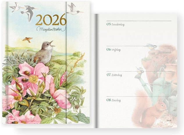 Hallmark Agenda 2026 Marjolein Bastin 7dagen 2pagina's magneetsluiting