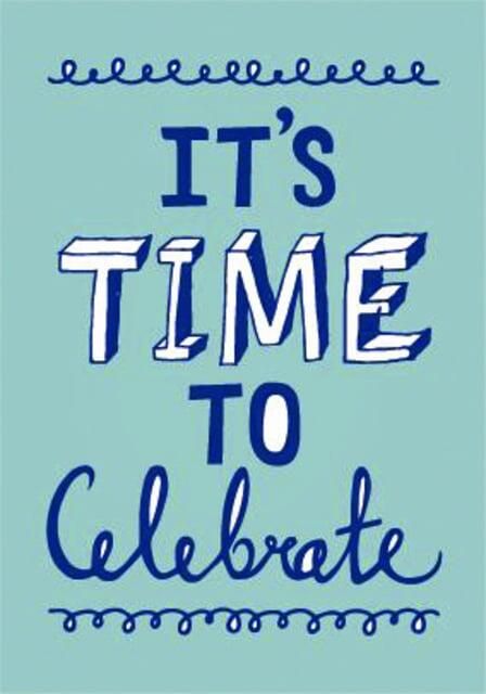 Hallmark Kaarten Time to Celebrate uitnodigingen 5 stuks blauw