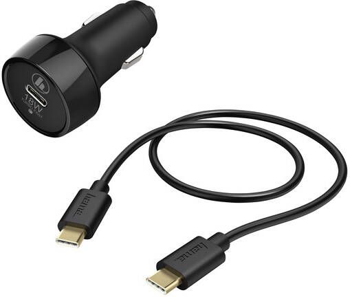 Hama Autolader USB-C 18W 1 5 meter zwart