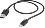 Hama Kabel USB-A micro-USB 2.0 1 meter zwart - Thumbnail 2