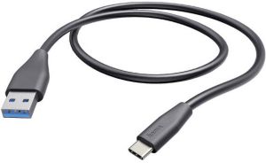 Hama Kabel USB C A 2.0 1.50 meter zwart