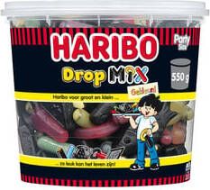 Haribo Drop mix gekleurd 550gr