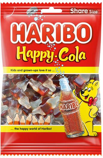 Haribo Snoep Happy Cola zak 250gr
