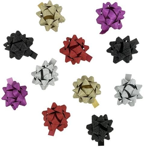 Haza Rozetten 50mm glitter assorti