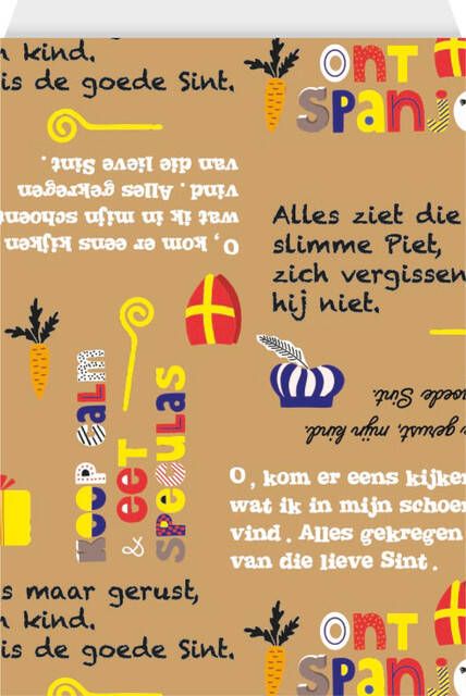 Haza Verpakkingszakjes Sinterklaas 21x30cm doos Ã  200 stuks assorti