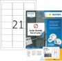 Herma 10301 Verwijderbare adresetiketten A4 63 5 x 38 1 mm wit Movables papier mat - Thumbnail 1