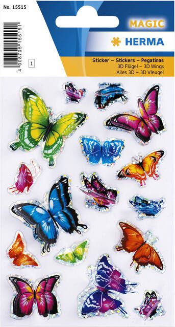 HERMA Etiket 15515 vlinder 3D vleugeleffect - Foto 2