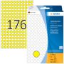 Herma Multipurpose-etiketten Ã 8 mm rond geel permanent hechtend om met de hand te - Thumbnail 3
