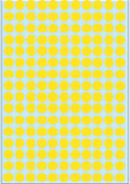 Herma Multipurpose-etiketten Ã 8 mm rond geel permanent hechtend om met de hand te - Foto 1